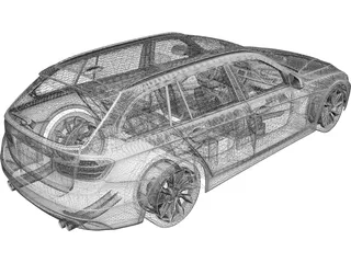BMW 3-series Touring F31 (2013) 3D Model
