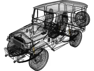 Toyota Land Cruiser FJ40 3D Model