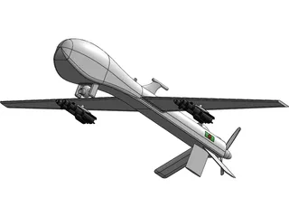 MQ-1 Predator UAV 3D Model