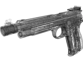 Sig P210 3D Model