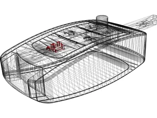 Electronic Car Key 3D Model
