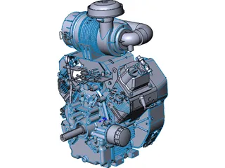 Kohler V Twin Engine 25hp 3D Model