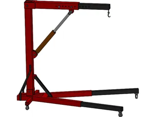 Engine Workshop Crane 3D Model