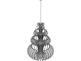 Iron Chandelier 3D Model