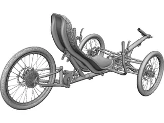 Three Wheel Trike 3D Model