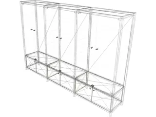 Glass Cabinet 3D Model