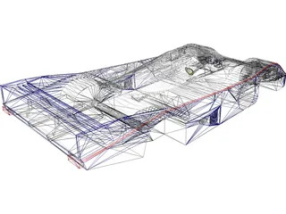 Porsche 956 Body 3D Model