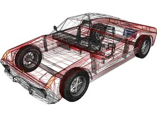 Porsche 914 3D Model