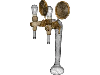 Bar Beer Tap 3D Model