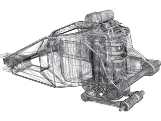Honda CBR600RR Swingarm 3D Model