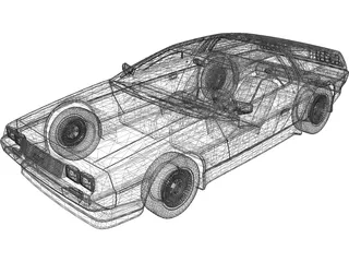 DMC DeLorean (1980) 3D Model