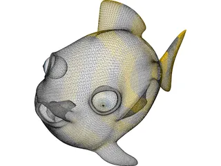 Fish Cartoon 3D Model