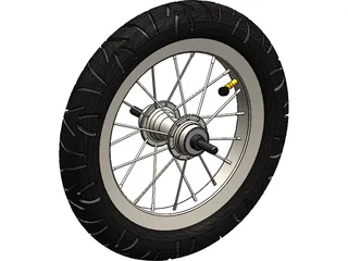 Wheel 12 inch 3D Model