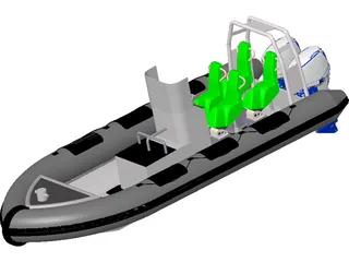 RHIB 3D Model