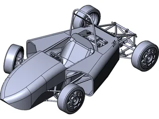 Formula SAE Prototype Car 3D Model