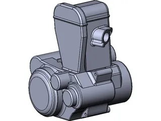 Suzuki DR-Z 400 Engine 3D Model