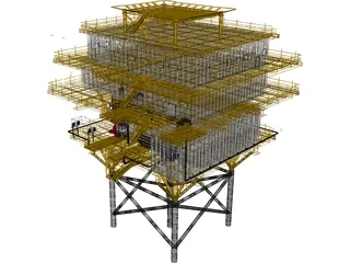 Oil Platform 3D Model