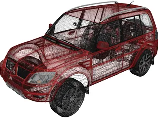 Mitsubishi Pajero 4x4 3D Model