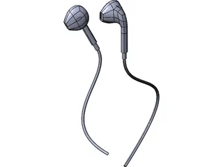 Apple iPhone 5 Earbuds 3D Model