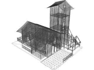 Old Barn 3D Model