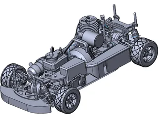 Camaro Nitro RS4 RC Car 3D Model