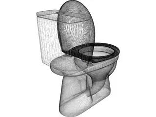 Ceramic Toilet 3D Model