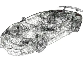 Lamborghini Murcielago LP670 SV 3D Model