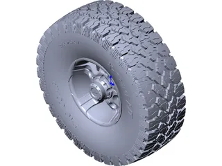 ProComp Xtreme A/T & wheel 3D Model