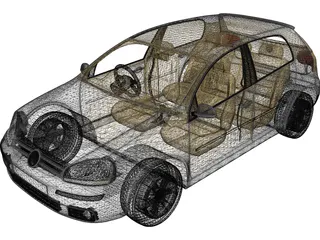 Volkswagen Golf (2011) 3D Model