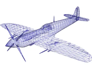 Supermarine Spitfire WW2 3D Model