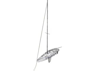 Sail Yacht 3D Model