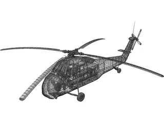 Sikorsky HUS-1 Seahorse 3D Model