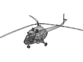 Mil Mi-2 Hoplite 3D Model