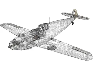 Messerschmitt BF-109G6 3D Model