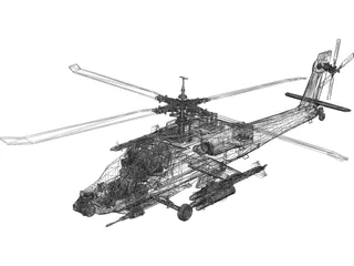 Boeing AH-64D Apache Longbow 3D Model