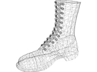 Boot Combat 3D Model