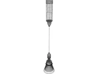 Cable Hung Light 3D Model