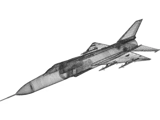 Shenyang J-8 3D Model