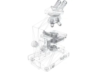 Microscope 3D Model