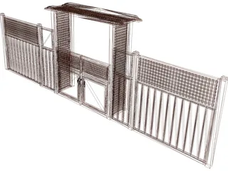 Garden Gate 3D Model