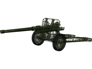 Cannon (122mm) 3D Model