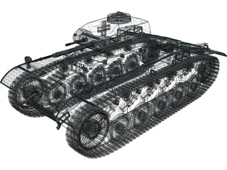 PzKpfw II (Tiger) 3D Model