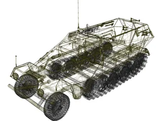 Sd-Kfz 251/1 Hanomag 3D Model