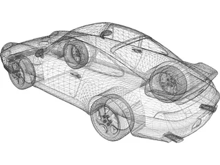 Porsche 911 993 Turbo (1995) 3D Model