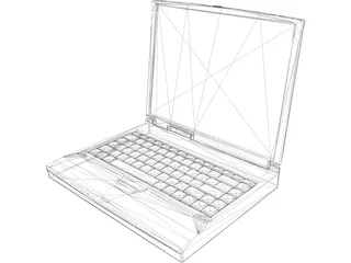 Notebook Toshiba 3D Model