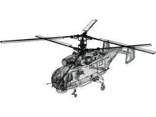 Kamov Ka-27M Helix 3D Model