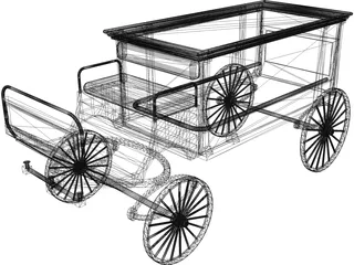 Horsedrawn Hearse 3D Model