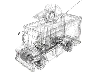 Chevrolet TV Van (1988) 3D Model