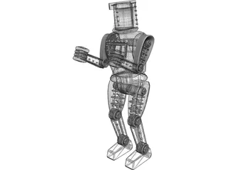 Boxing Robot 3D Model