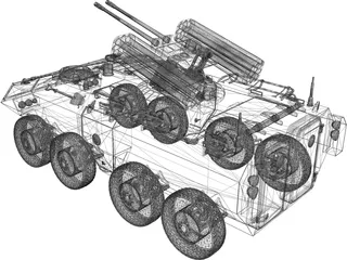 Future Combat Vehicle 3D Model